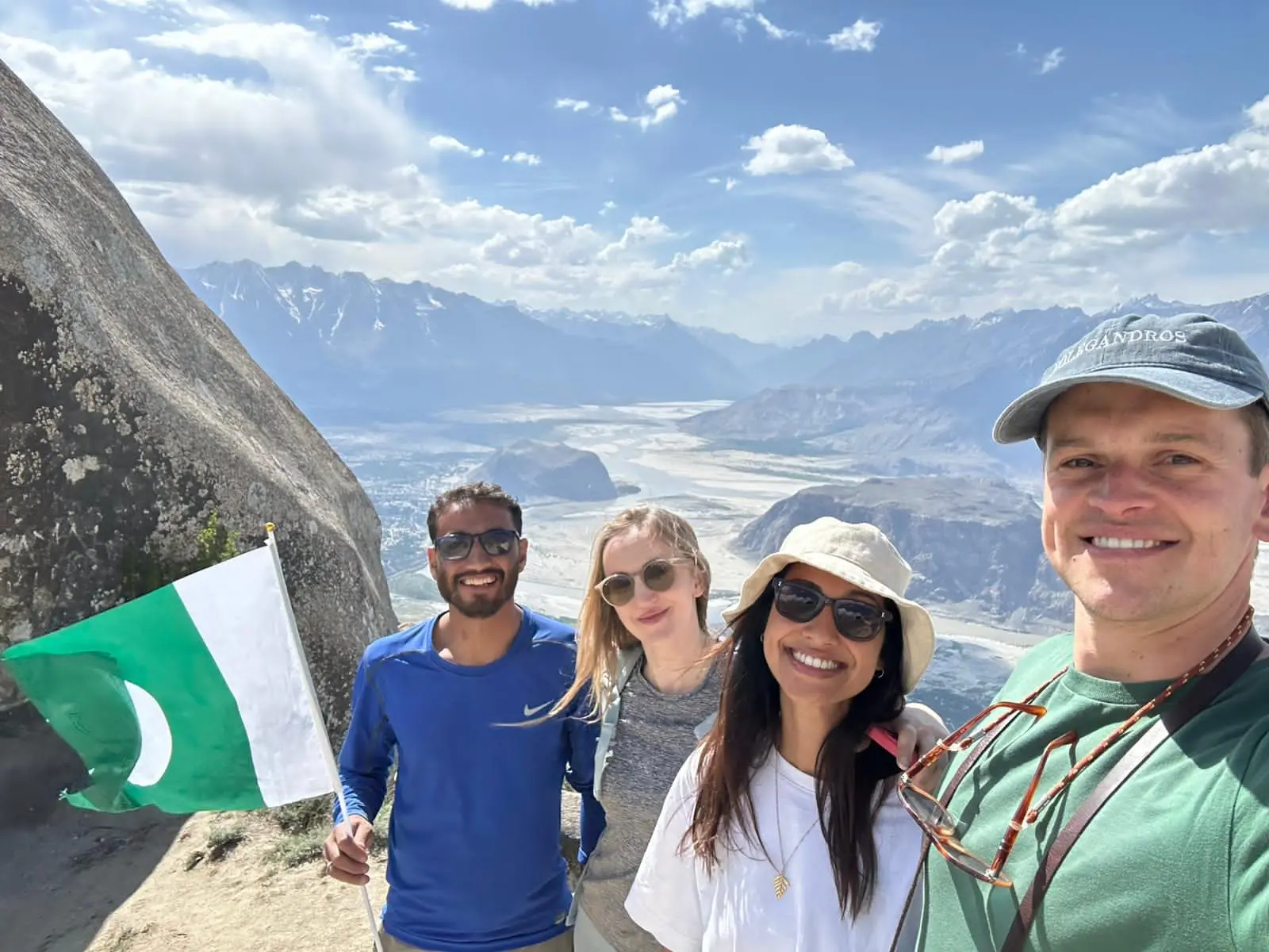 The Shepherd Travels team on a viewpoint above Skardu